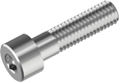 RVS cilindrische schroeven met binnenzeskant A2 M8X40mm