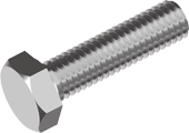 RVS zeskantbout A2 M6X40mm