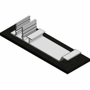 Valk Pro+ aluminium paneelondersteuning achtervoet (basis) 724720